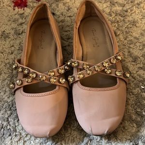 Zara ballet flats with gems sz 28 EU